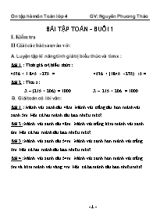 Bài tập ôn hè môn Toán Lớp 4 - Nguyễ Phương Thảo